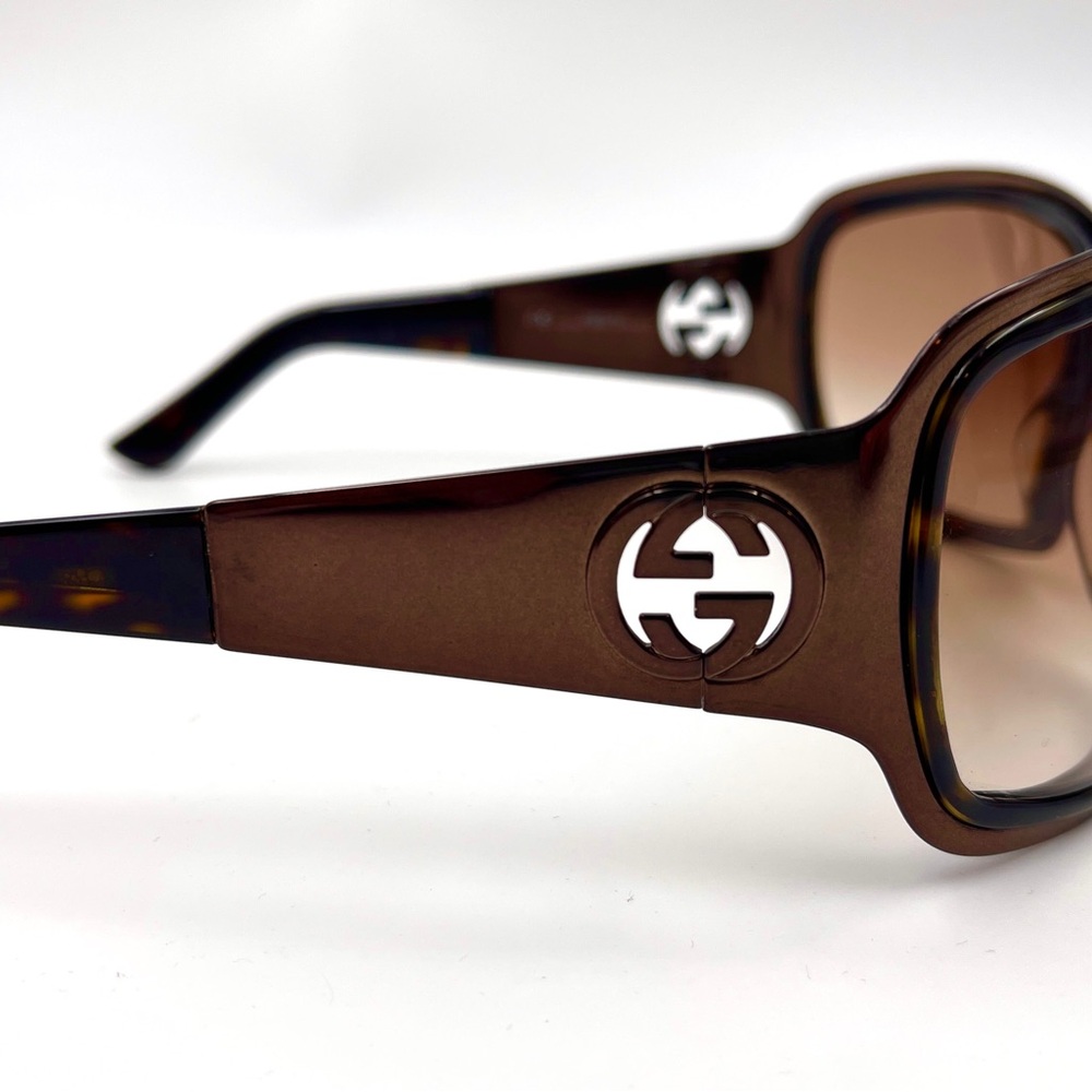 Vintage Gucci Bronze and Black Sunglasses - Picture 9 of 11
